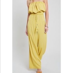 Just Keeping It Casual Jumpsuit - Mustard